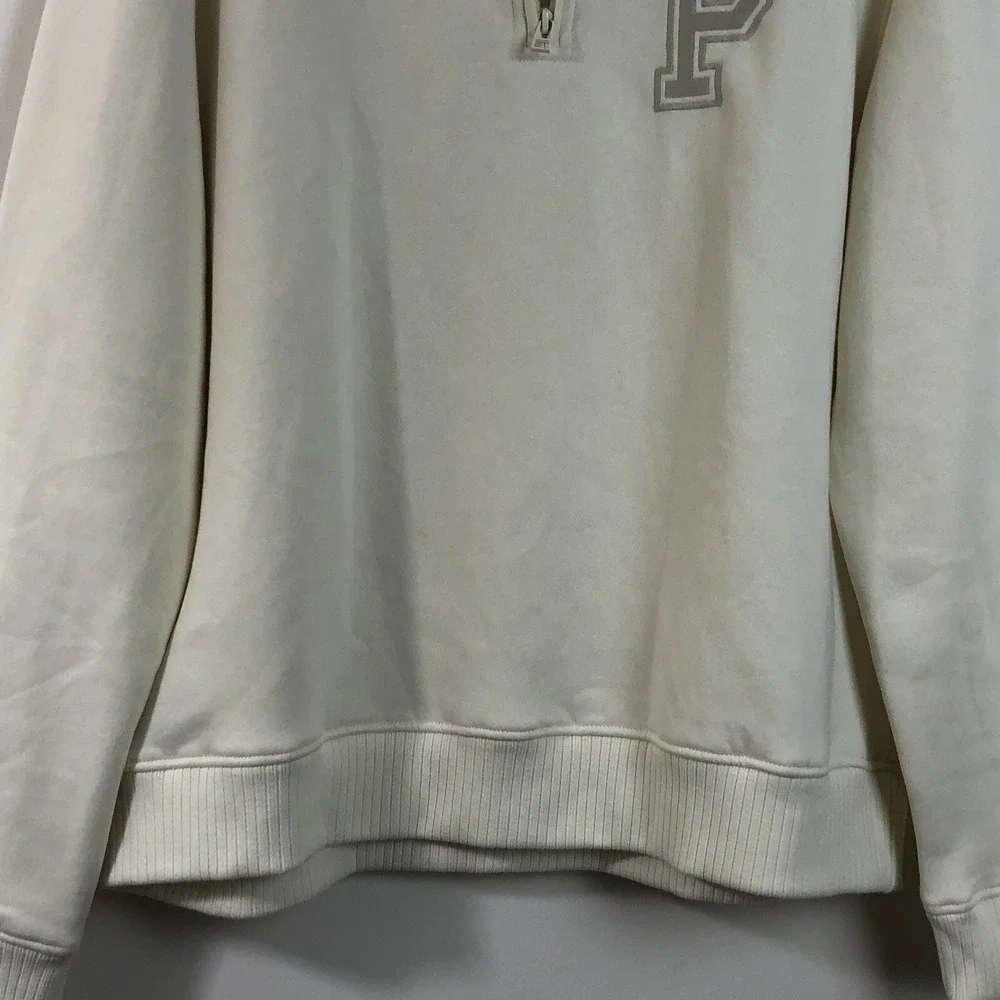 Cactus Man by Ricky Singh 1/4 Zip Sweater Pullover Men's Sz Large Beige